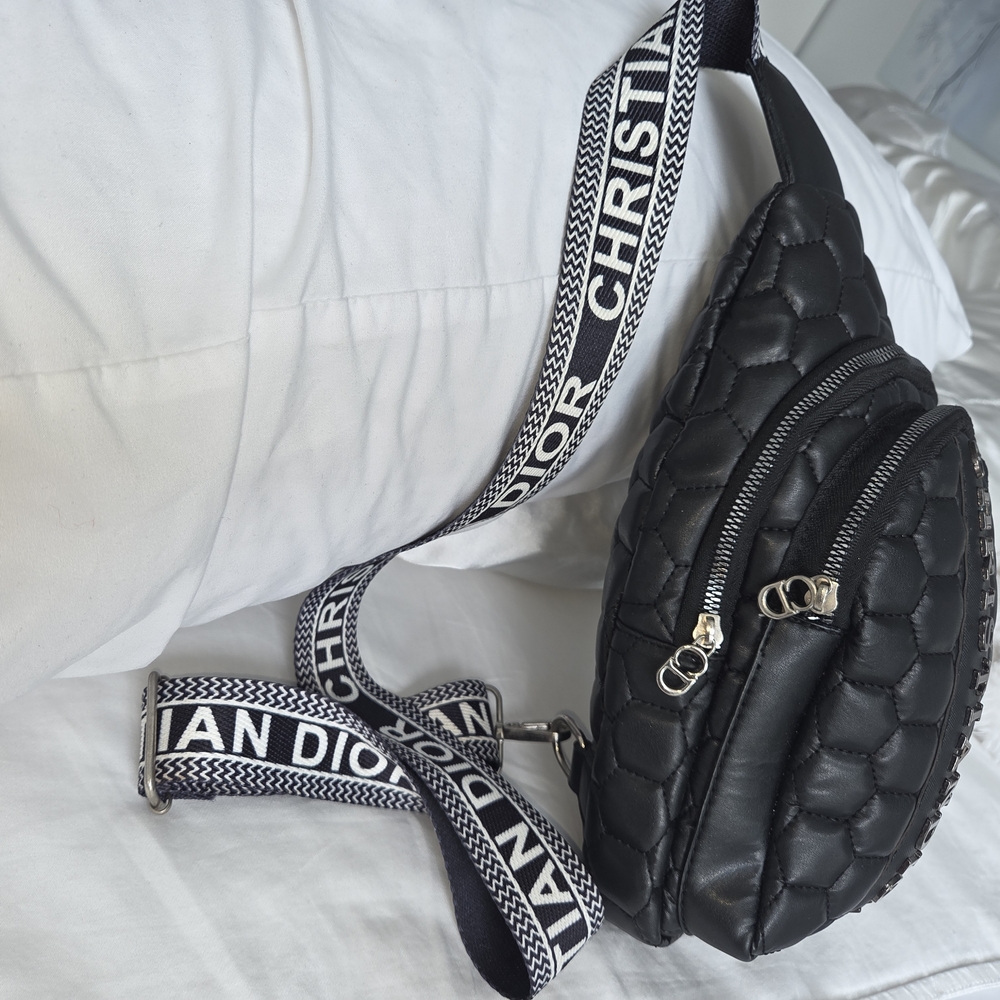 Dior Black Quilted Crossbody Bag